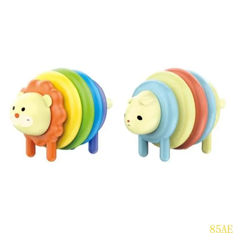 

85AE Toddler Rainbow Stacker Encouraging Fine Motor Skill Growth Matching Toy