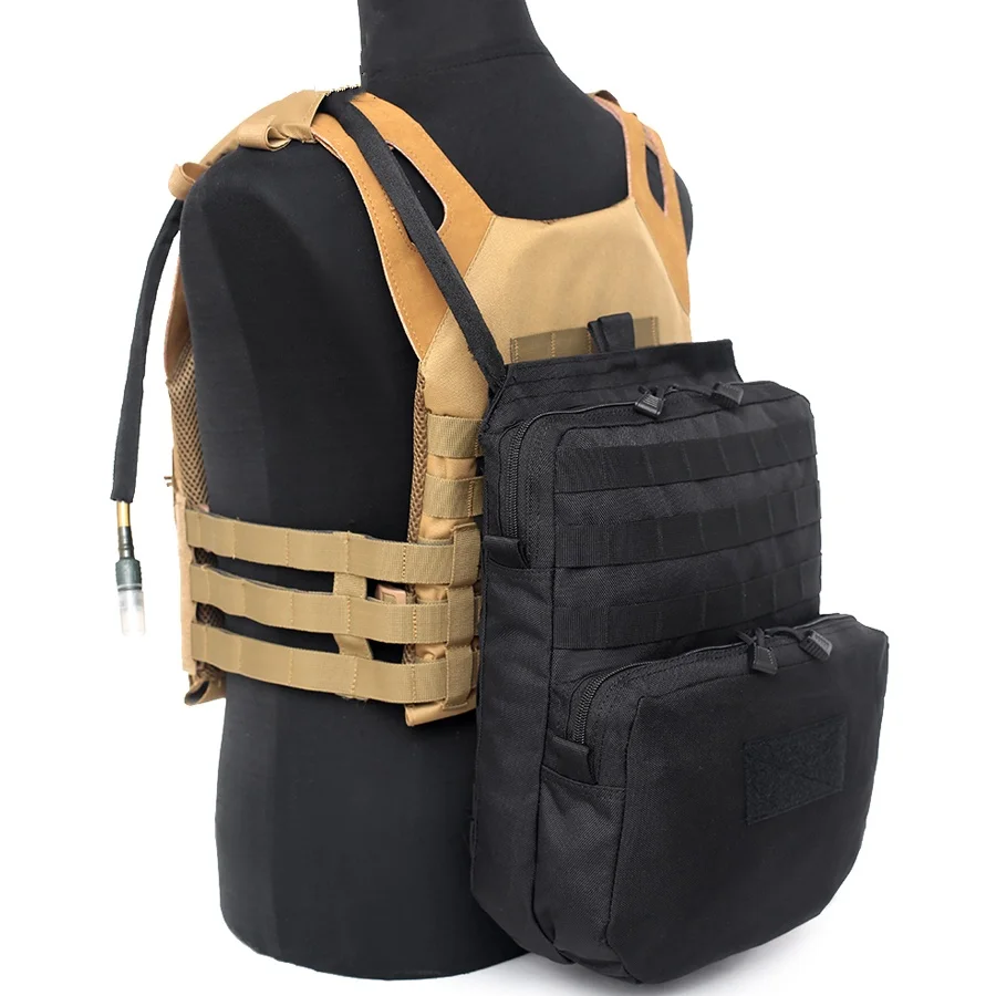 Molle Tactical Hydration Pouch  Backpack Airsoft Vest Bag Outdoor Sports Climbing Hiking Hunting Water Carrier Bags