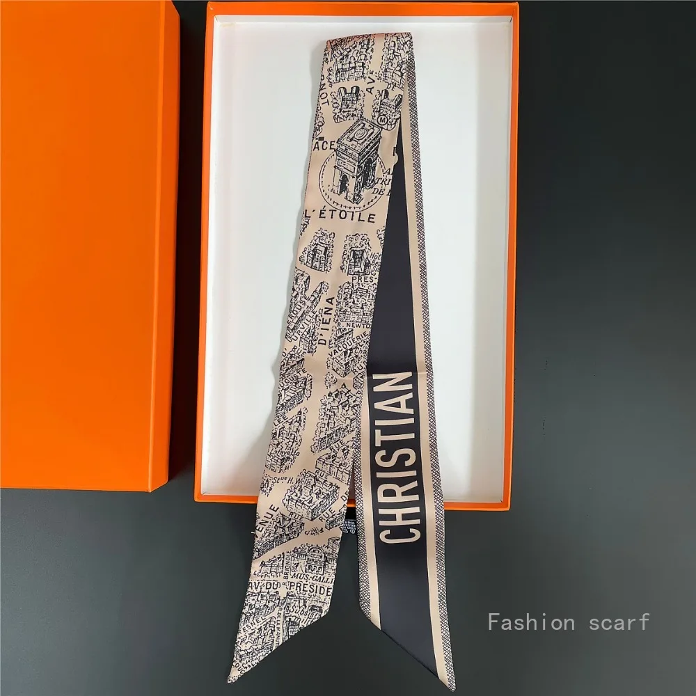 Tarot New Four-season Versatile Construction Girls Wrap Bag Ribbon Streamer Small Scarf Wholesale Bag Die Luxury Gift image 4