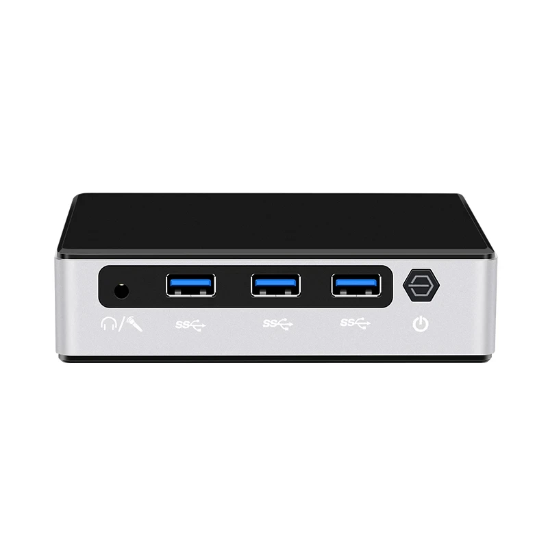 Accueil Mini PC avec R2 Core i7-1060NG7/i5-1030NG7 16G à bord DDR4 512G M.2 NVcloser touristes-bande WiFi 4K UHD Win10 Ordinateur Compact