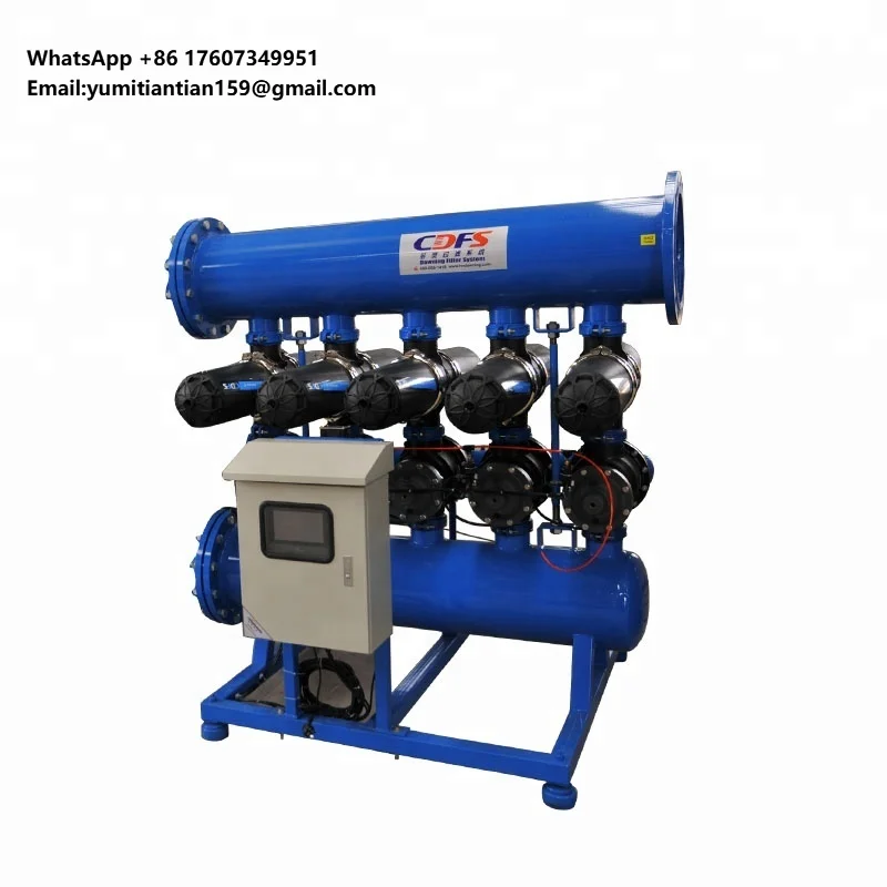 

Agriculture Irrigation Disc Filter System IoT Motor Valve Automatic Backwash Self-Cleaning Metal Remote Monitoring Drip