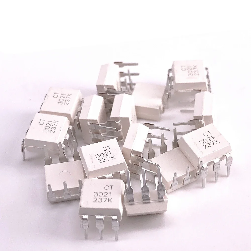 (10pcs) CT3021  SOP-6  DIP-6 Optical Coupler Compatible With MOC3021 Coupler CT3021