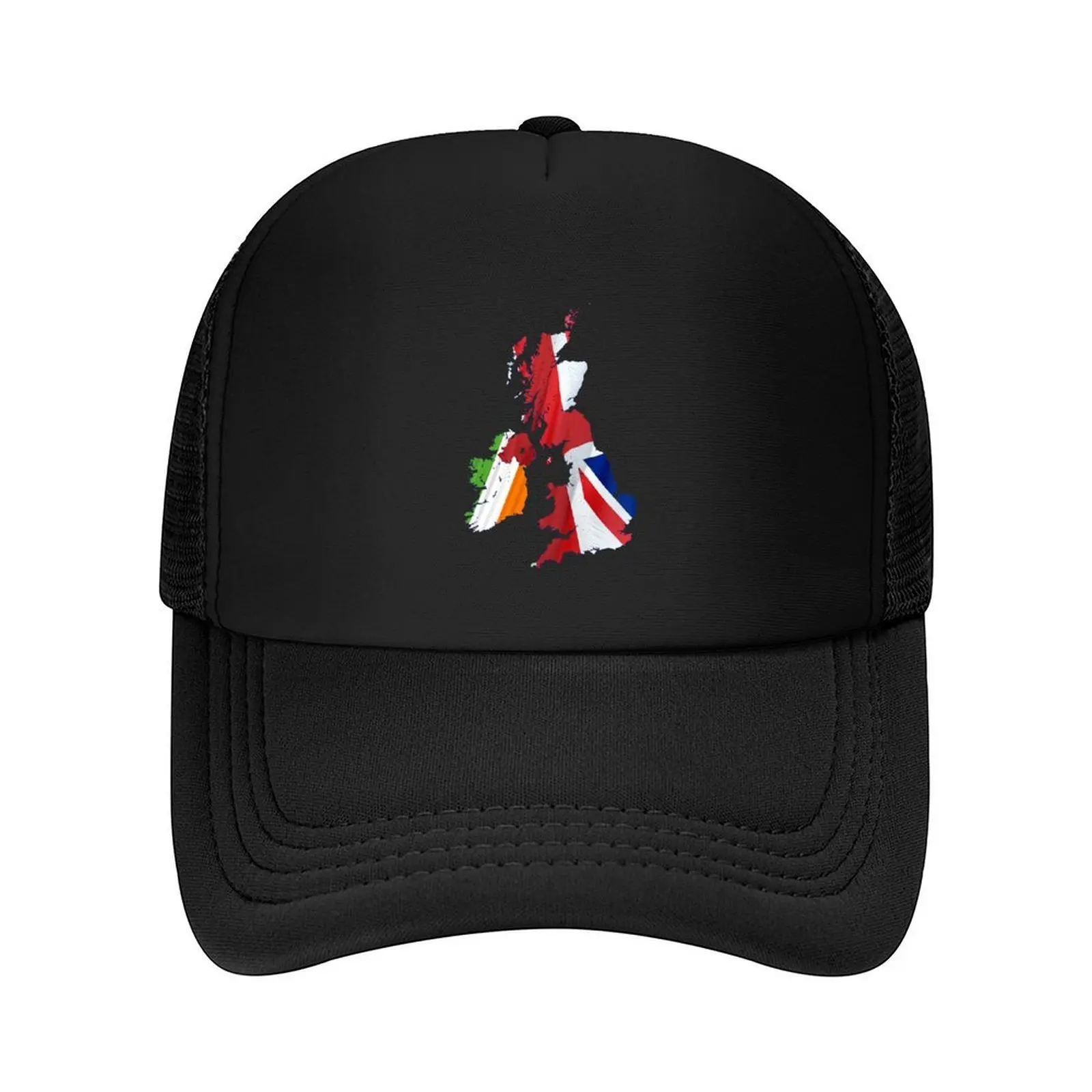 Gorra de béisbol con mapa y banderas de ISLES BRITISHES, casco nuevo en sombrero, sombrero de playa de verano para mujer y hombre