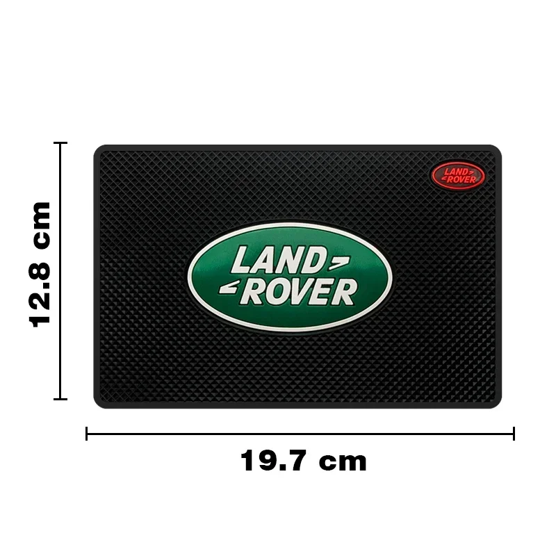 2025 NEW! →1PC Car Logo Rubber Anti-Slip Pad Auto Dashboard Phone Stand  For Land Rover Freelander 2 LF Discovery L462 Range