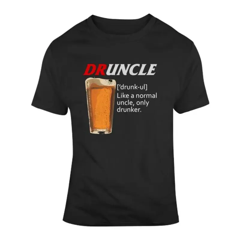 Druncle Funny Uncle Parody Beer Christmas Gift T Shirt