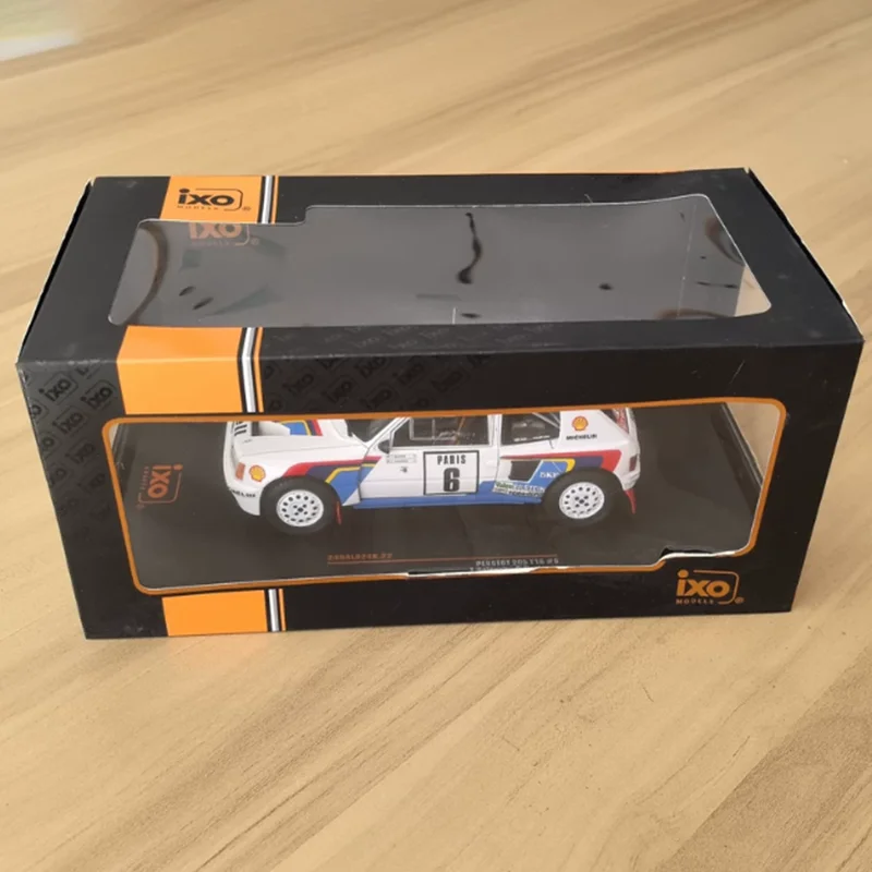 

IXO масштаб 1/24 205 T16 # 6 1985, модель автомобиля из сплава, статическая коллекция, украшенные праздничные подарки, игрушки, сувенирный подарок