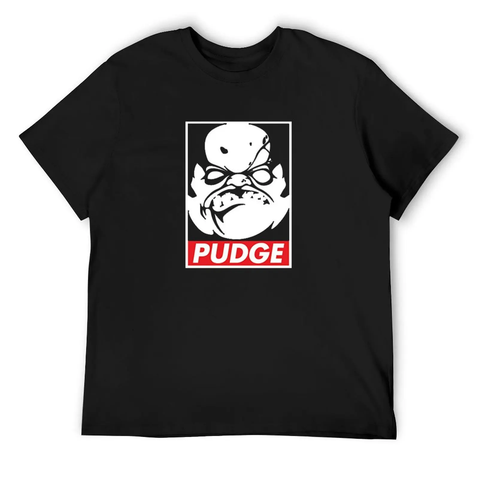 

Pudge Dota 2 Black Background T-Shirt quick drying anime stuff baggy shirts plus size men clothing