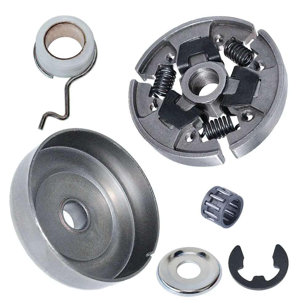 Kit de piñón de tambor de embrague de 6 dientes para motosierra Stihl 021 023 025 MS180 MS210 MS230 MS250 1123 160 2001 w engranaje helicoidal E-clip