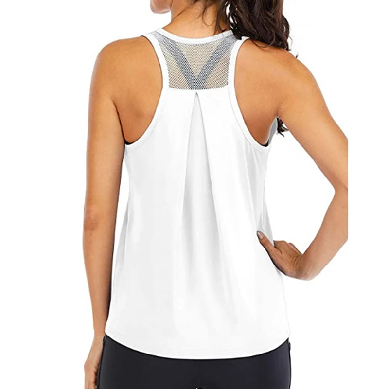 Yoga Vest Women Running Shirts Sleeveless Gym Tank Tops Women\'s Sportswear Quick Dry Breathable Workout Tank Top Fitness Clothes