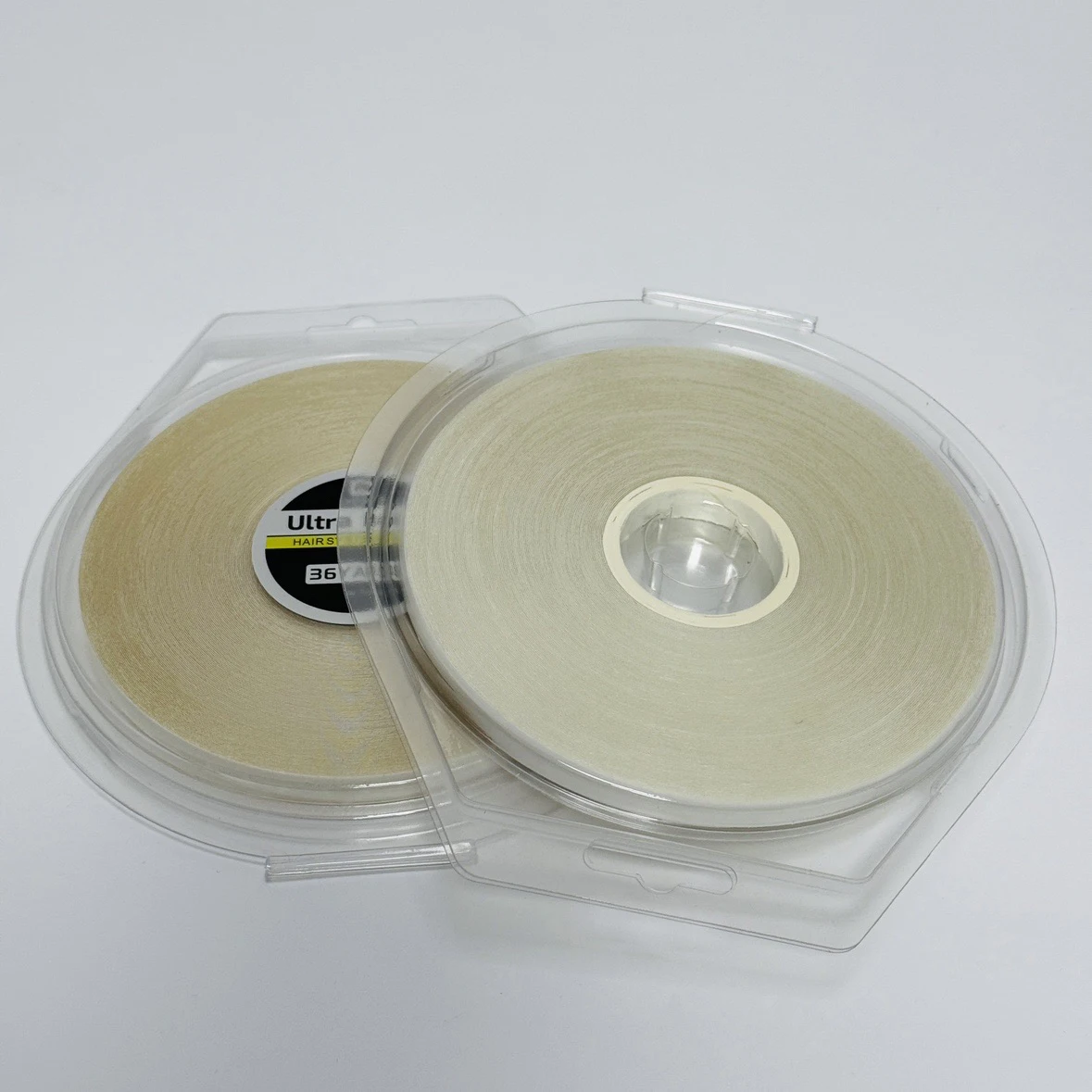 شريط لاصق مقاوم للماء بطول 36 ياردة على الوجهين 1.0 سم، مع غلاف خارجي، شريط وصلة شعر ثابت بقوة