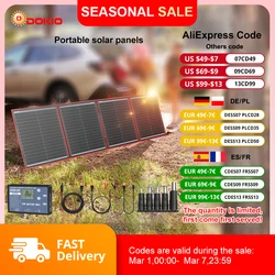 Dokio 100/160/200/300W draagbaar flexibel opvouwbaar 18V zonnepaneel met 12V controllerkit voor kamperen opladen van batterijen