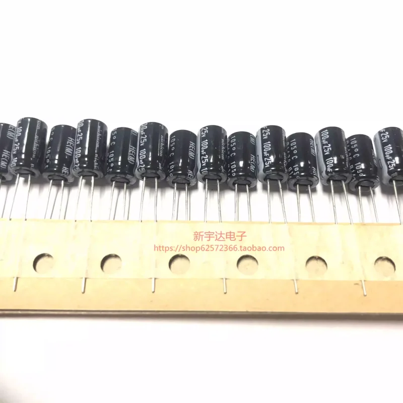 

10-100 шт. Nijikang 25V100UF 6X11.5 серии HE, высокочастотный долговечный электролитический конденсатор 100UF25V