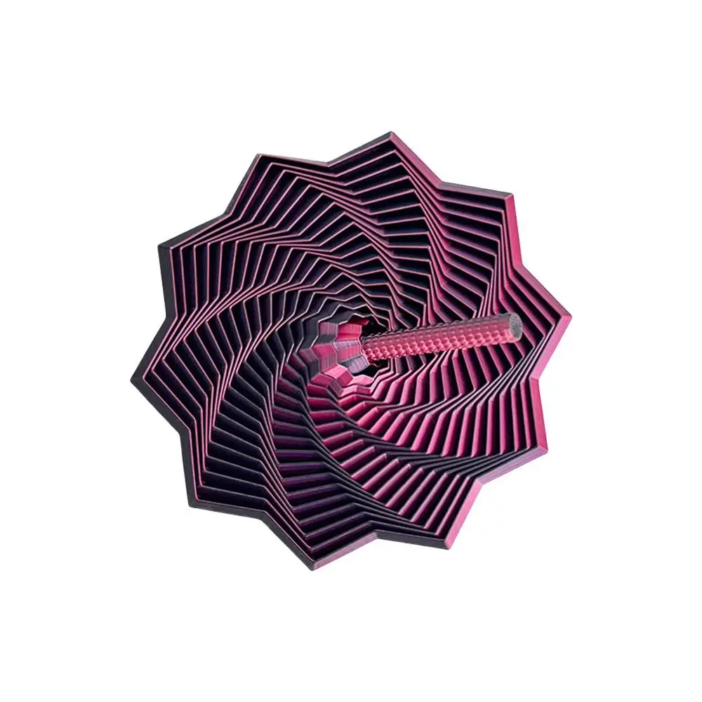 PLA Expanded Sensory Fidget Star with Handles 3D Printed Fidget Toy Stress Relief Whirling Spiral Desktop Decompression