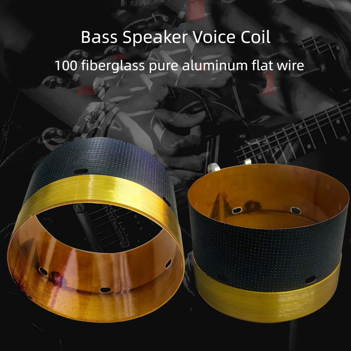 1 Stück Shevchenko 100mm Bass-Schwingspule – Importiertes Fiberglas & Reiner Aluminium-Flachdraht – Hohe Leistung für 15"/18"-Lautsprecher – Detail 3