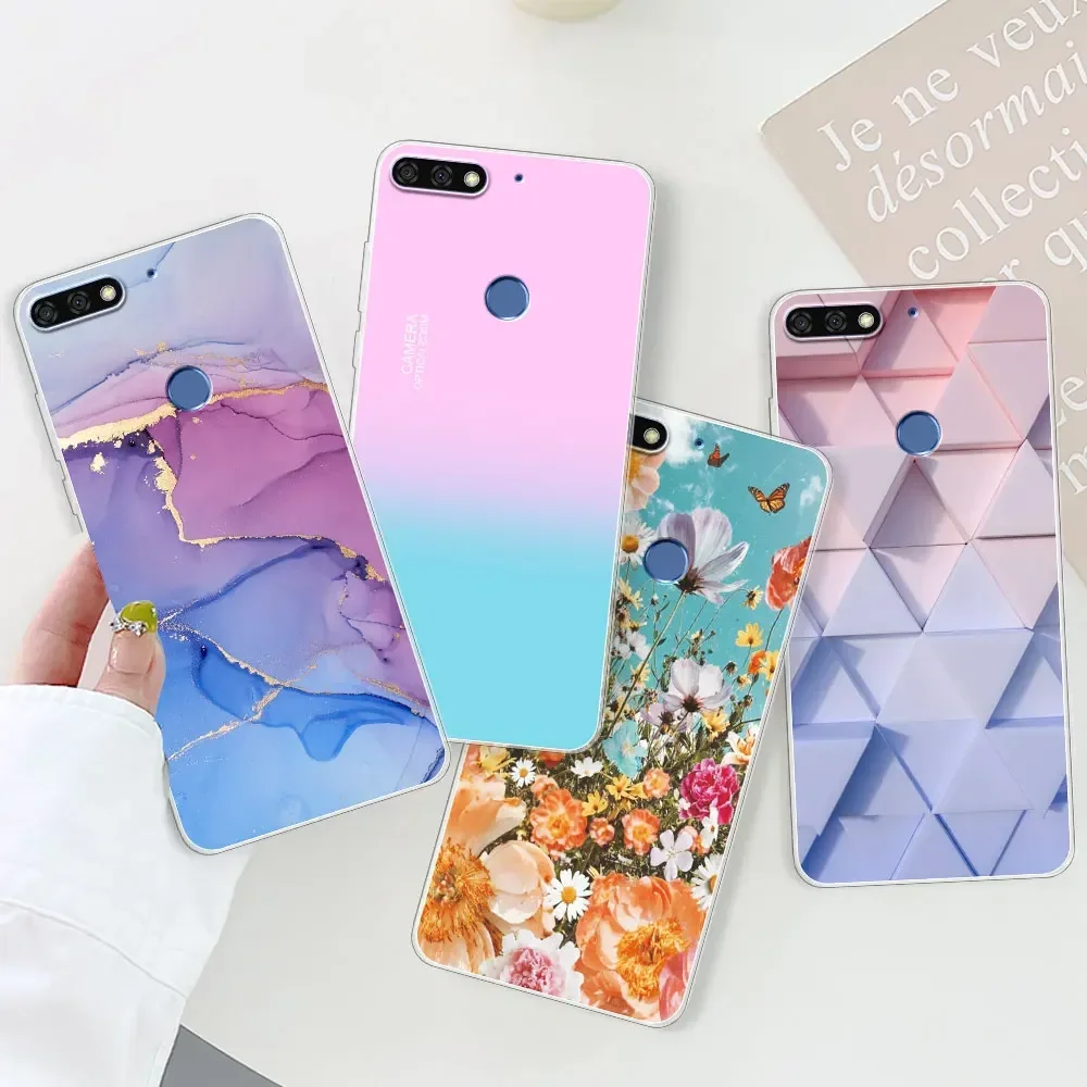 Honor 7C 5.99 7C RU 5.7 케이스, Honor 7A 7S 7A Pro 7A Prime 투명 소프트 실리콘 휴대폰 케이스, Honor 8C 8A Pro 8A Prime Fundas