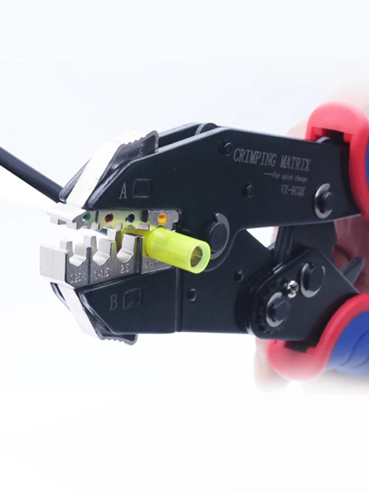 Ratchet crimping pliers quick change pliers clamp cable duct / plug / insulated terminal kit multifunctional Hand tool