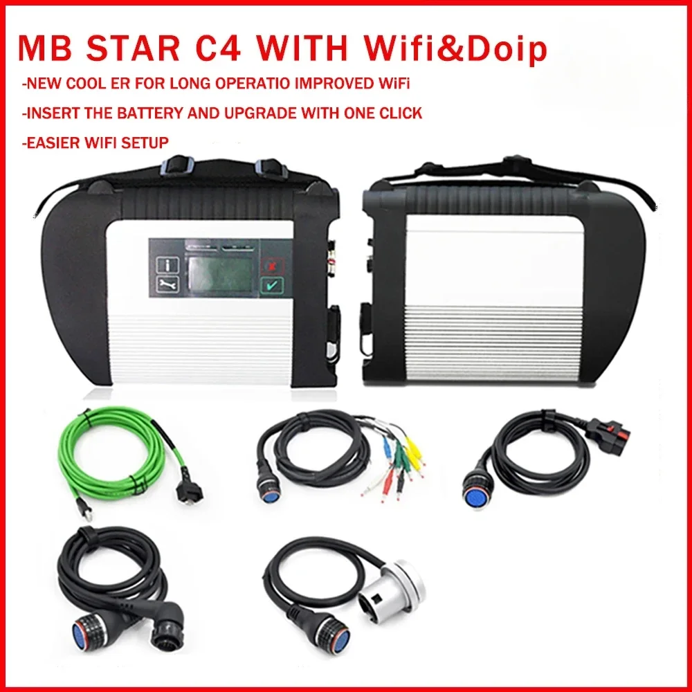 A+++ MB STAR C4 SD Connect c4 Plus DOIP WIFI Multiplexer Diagnostic Tool Mercedes Star Diagnosis for Mercedes-benz Car Truck