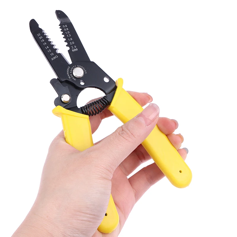 16.5cm Multifunctional Wire Strippers 6 Inch Wire Cutters Cable Stripper Cable Wire Crimping Wire Stripper Pliers Tools