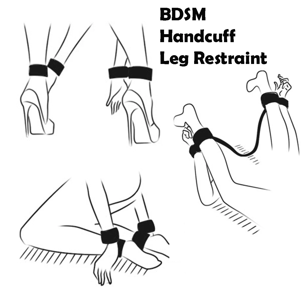 الساق ضبط النفس تكبيل مجموعات الالعاب الجنسية BDSM ألعاب الجنس عبودية والعتاد 18 + ألعاب جنسية زوجين المثيرة SM الرقيق ضبط النفس اللعب سهلة الاستخدام #1