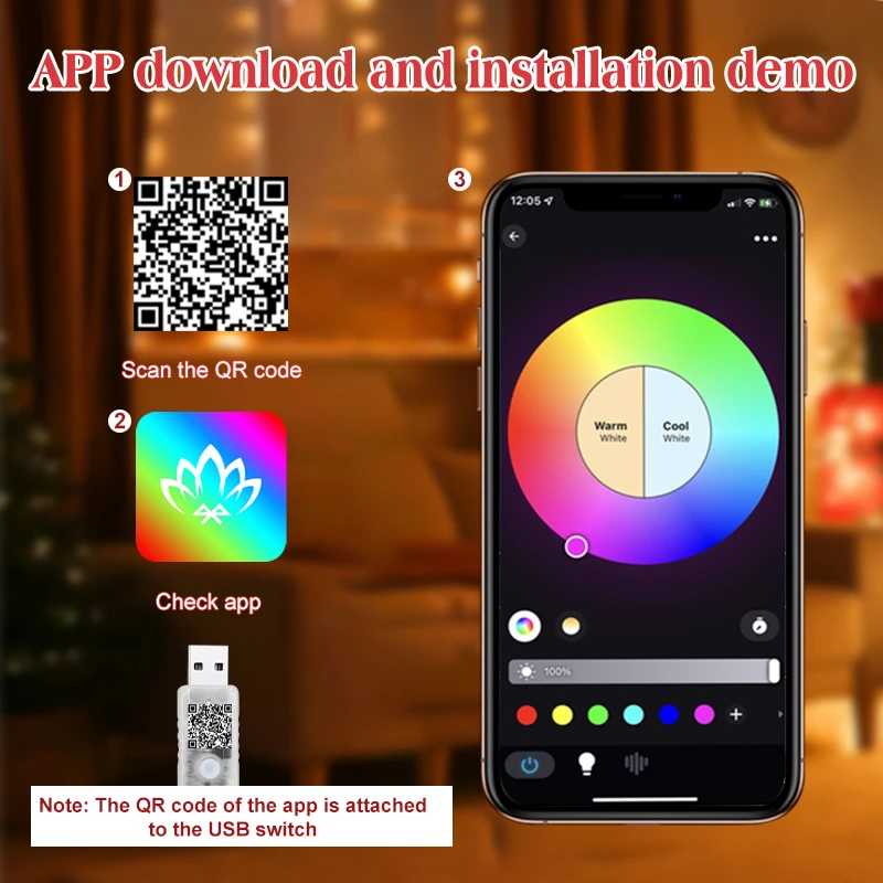 App Controle Led Santa Claus Ladder Licht Met Muziek Waterdichte Kerstboom Opknoping Strip Licht Voor In/Buiten Raam Tuin Decor
