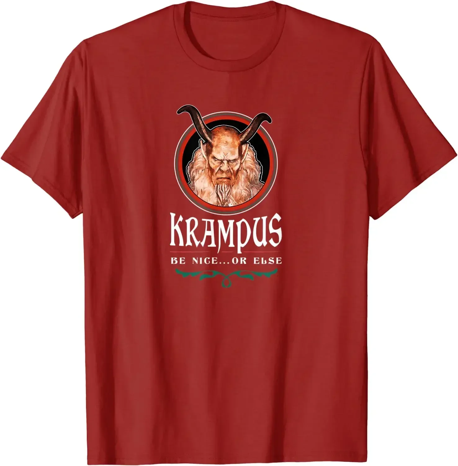 تي شيرت Krampus Be Nice or آخر لعيد الميلاد القديس نيكولاس Krampusnacht. جديد 100٪ قطن قصير الأكمام س الرقبة تي شيرت عارضة الرجال الأعلى