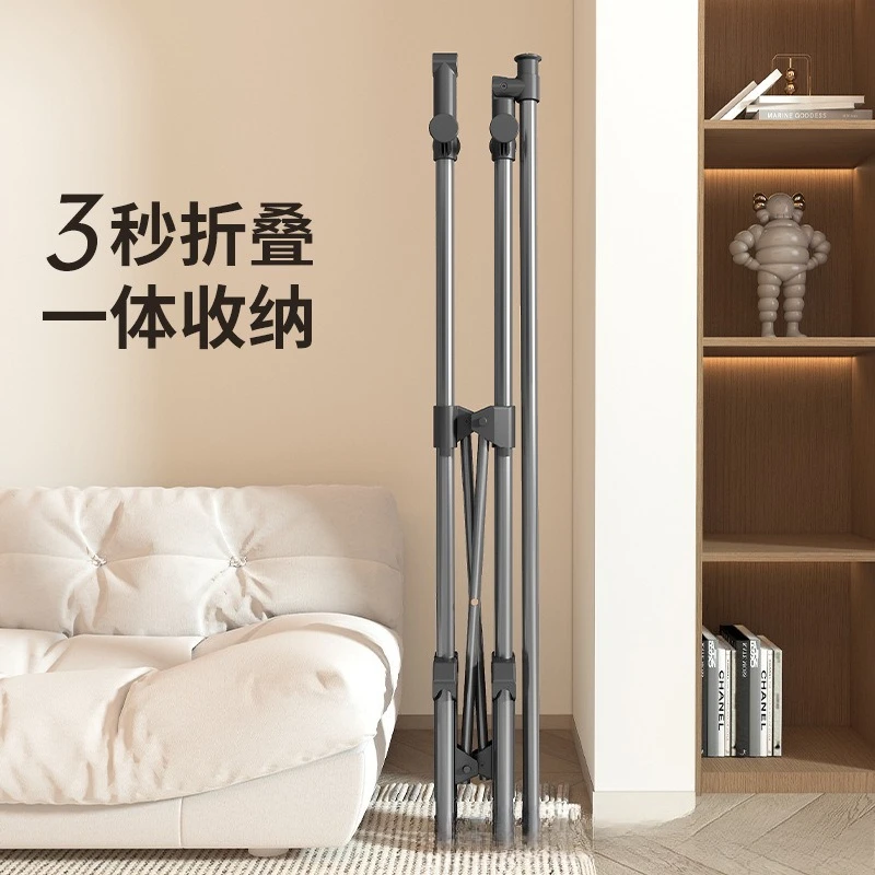 

Folding drying rack Balcony Hanging rack that does not take up space for household use Simple indoor drying quilt
