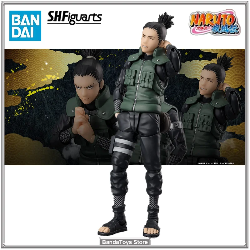 In Stock Original Bandai S.H.Figuarts SHF Shikamaru Nara Brilliant Strategist Anime Action Collection Figures Model Toys