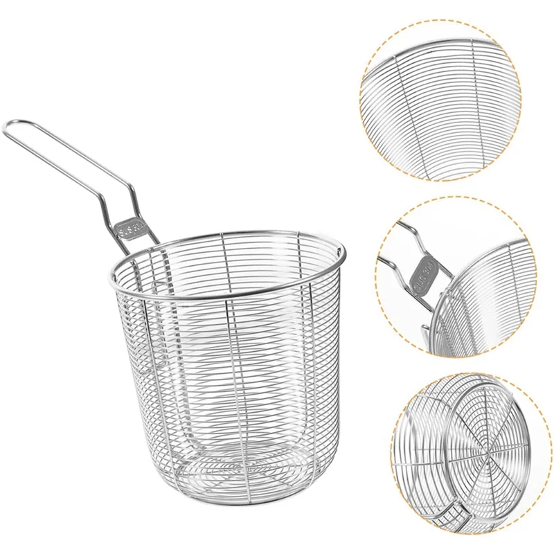 ABAE-2 Pcs 냄비 스트레이너 스테인레스 스틸 소쿠리 스트레이너 스테인레스 스틸 실버 가정용 국자