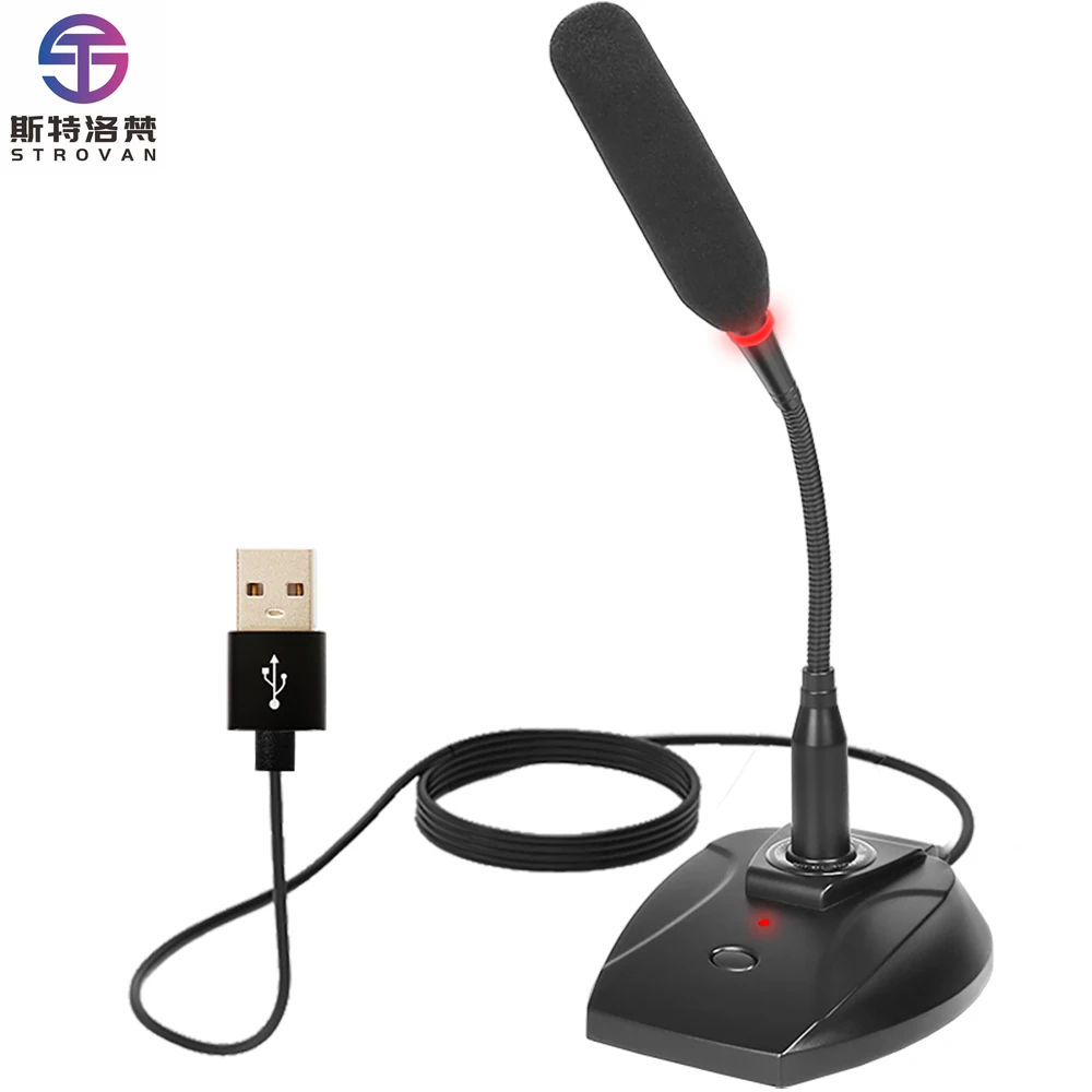 

Gooseneck Computer USB Wired Conference Microphone for Meeting Gaming Speech Desktop