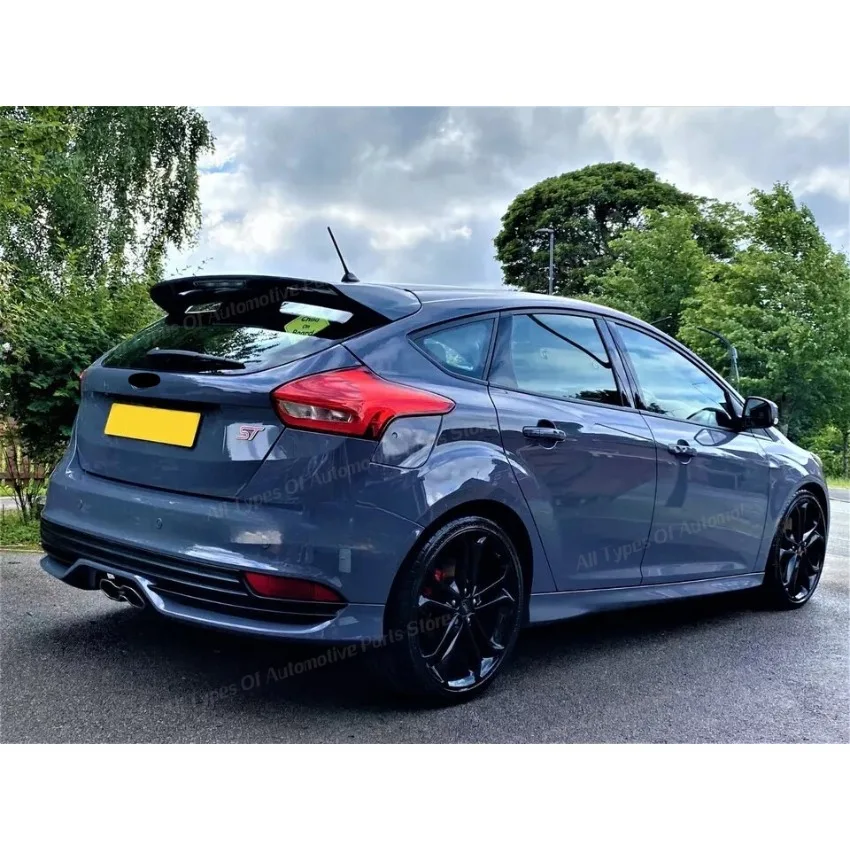 Rear Roof Spoiler Wing Lip for Ford Focus MK3 MK3.5 ST 2012-2018 Trunk Tail Wings Top Wing Body Kits Tuning Auto Parts Trim view 4