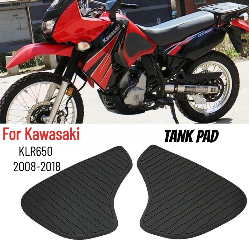 

For Kawasaki KLR650 KLR 650 2008-2018 Tank Pad Rubber Anti-slip Scratch-resistant Protector Sticker Motorcycle Accessories