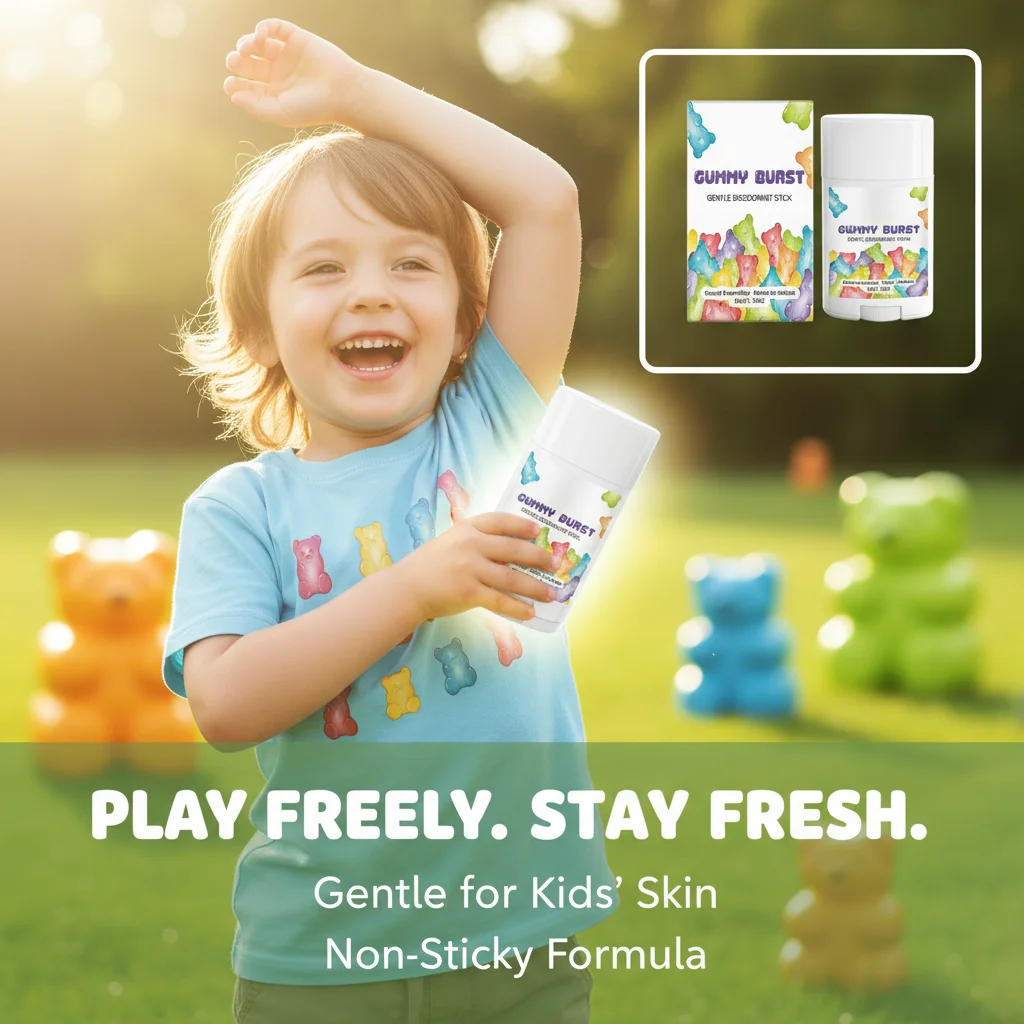 Kids & Teens Anti-Perspirant Deodorant Stick Refreshing Aroma Underarm Sweat & Odor Eliminator Long-Lasting Dry Gentle Moisturiz