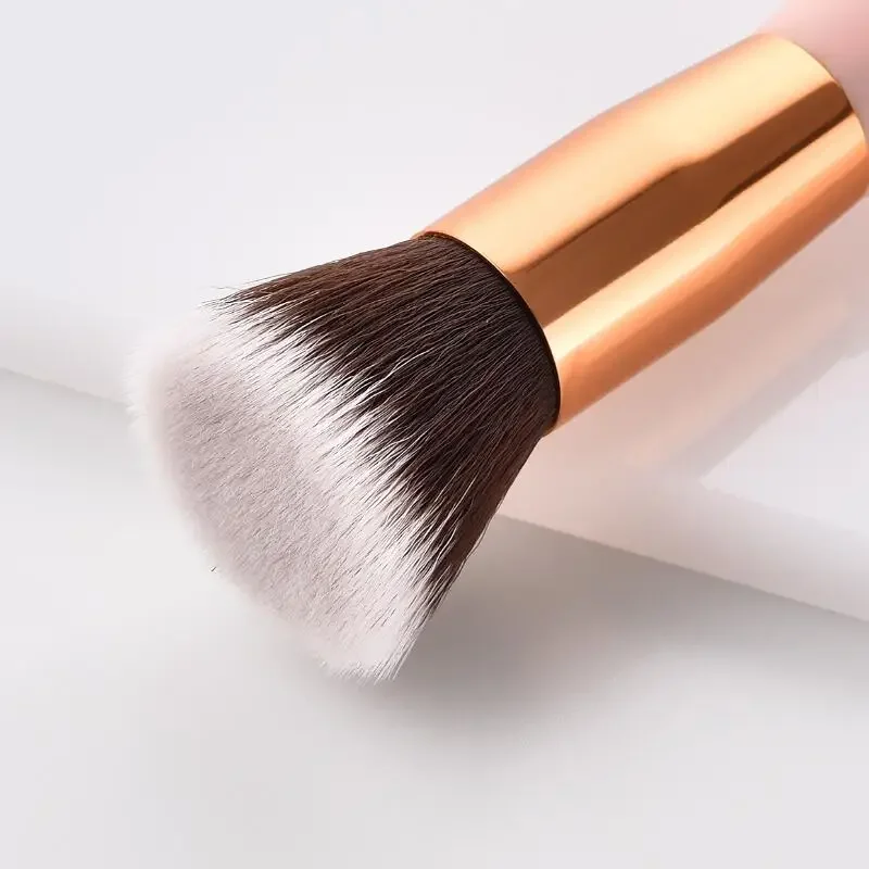 8 pçs pincéis de maquiagem conjunto fundação pó blush sombra de olho maquiagem cosméticos completo profissional compõem escova