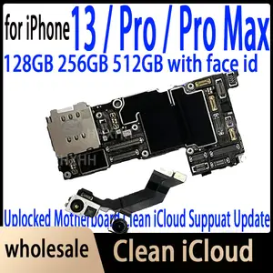 Bilashmart Motherboard iPhone 13 Pro max Main board With Face ID Unlocked Logic Board With Chips iPhone13 5G tested