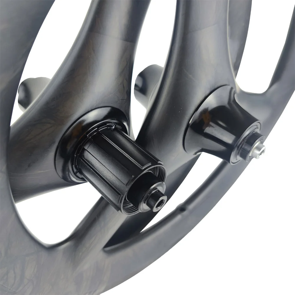Folding Bike 16inch 305 Trispokes 11 Speed 3 Spokes Carbon Wheels Rim Disc Brake T700 T800 BESKARDI For Danhon K3 Plus Fnhon