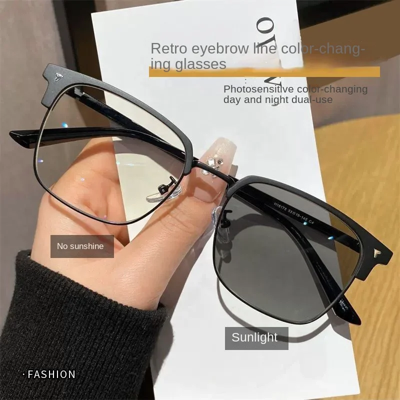 Photochromic Anti Blue Light Glasses Unisex New Design Optical Frames Wholesale Computer Eyewear Eye Protection