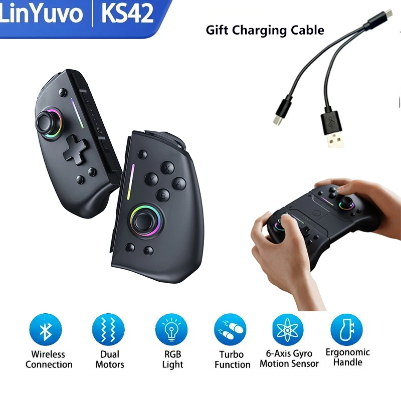 gift-cable-joy-cons-for-nintendo-switch-oled-linyuvo-hall-effect-gamepad-automatic-wake-up-programmable-turbo-vibration