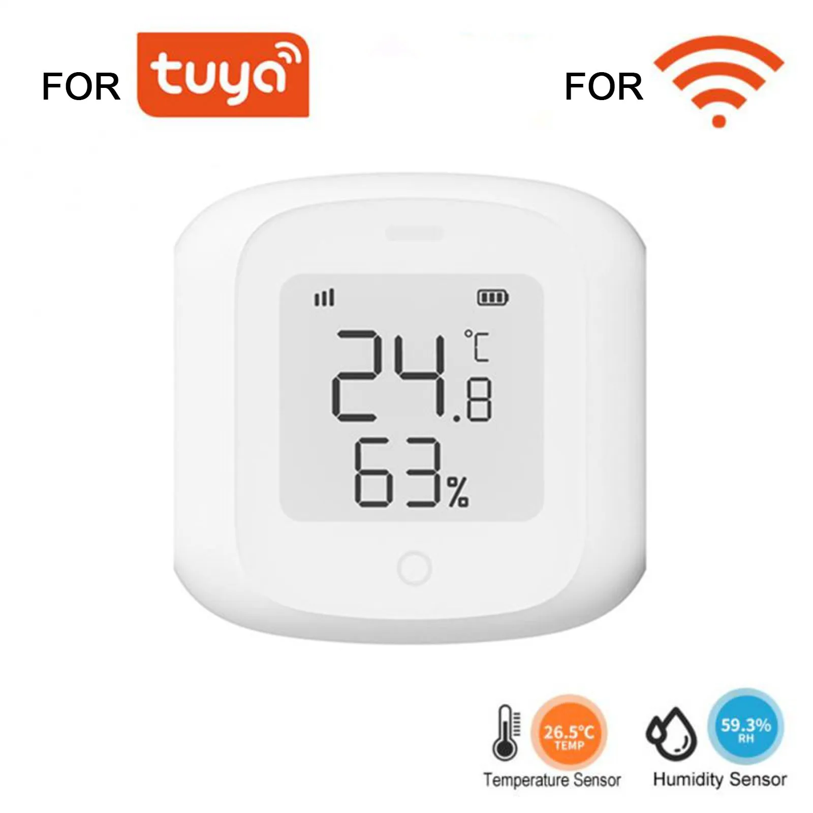 

Practical Home Kitchen Thermometer Sensor Automatically Compatible With Home Devices Humidity Measurement