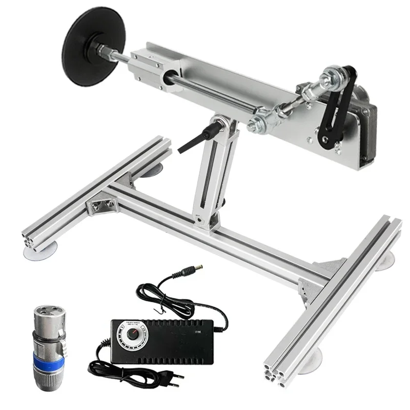 Actionneur linéaire télescopique grande course avec support ventouse connecteur 3XLR course réglable 6-20CM/3-15CM/2-8CM 100-240V