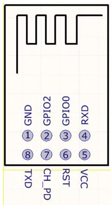 ESP-01S ESP8266 Modele Transceiver Nirkabel WIFI Seri (Versi Terbaru ESP-01) IOT