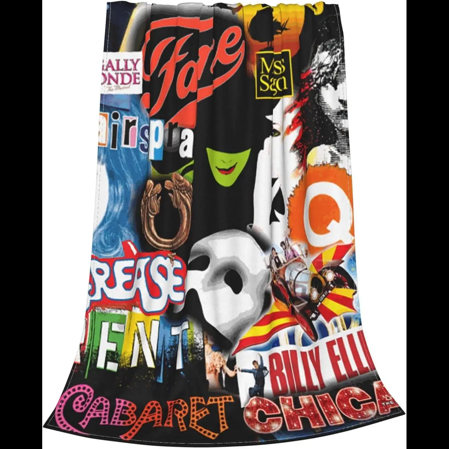 Broadway Movie Musical Soft Cozy Throw Blanket for Bed Car Couch Living Room Travel x