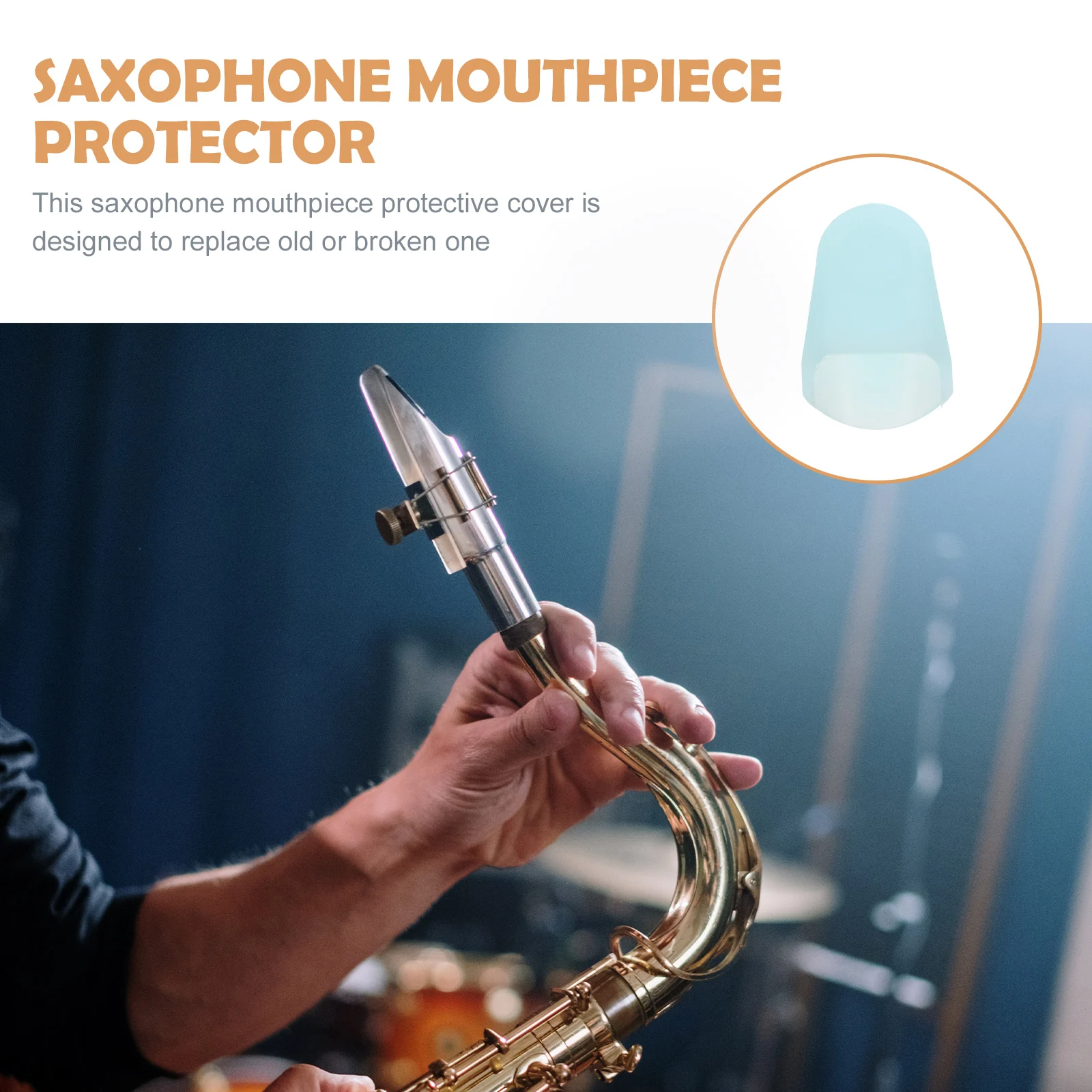 

Saxophone Protective Cover Silicone Sax Case Lightweight Music Instrument Accessory Protector Tool Clarinet Flute Sleeve