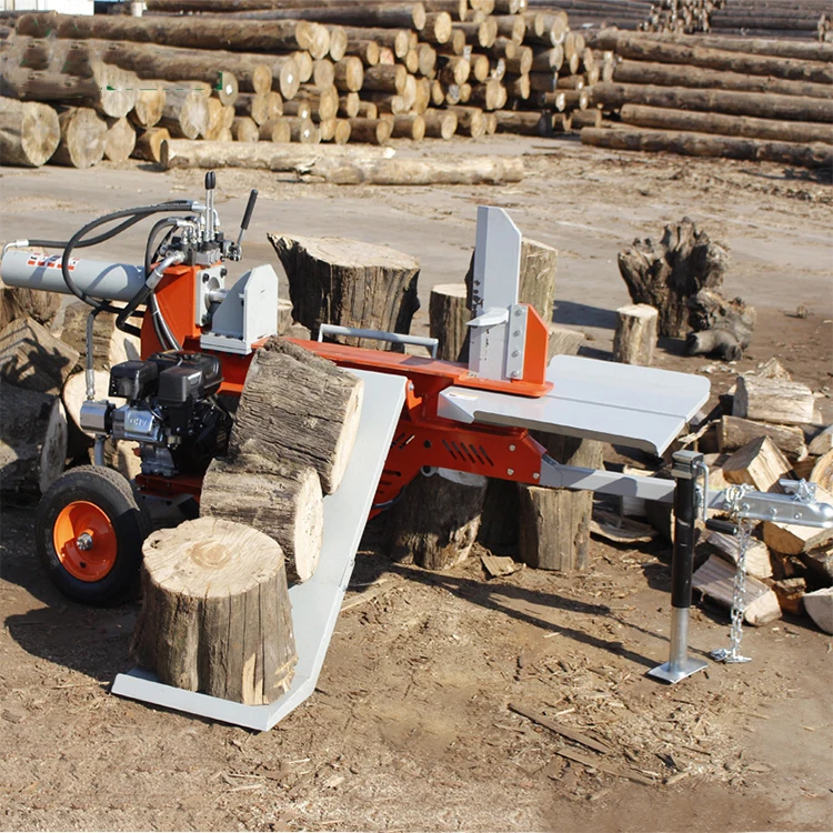 TENGAO  8T/18T/25T high quality hydraulic firewood log splitter high power gasoline engine wood spliter log splitter