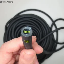 1M 3M 5M Fitness Rubber Rope Inner Diameter 6mm Out Diameter 10mm Comprehensive Fitness Exercise Rubber Band Rope For Women Men