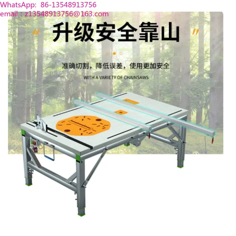 Multifunctional Woodworking Workbench Folding Portable Inverted Saw Lifting Operation Table