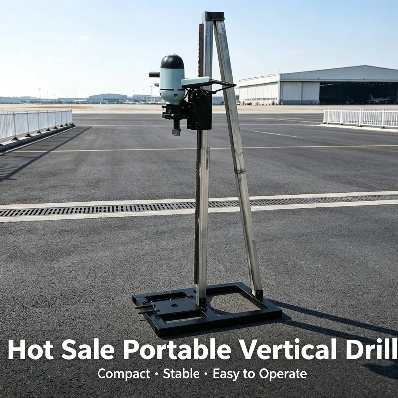 Customized Small Upright Stand Handheld Well Drilling Machine, Rural Household Drinking Water Well Drilling Machine