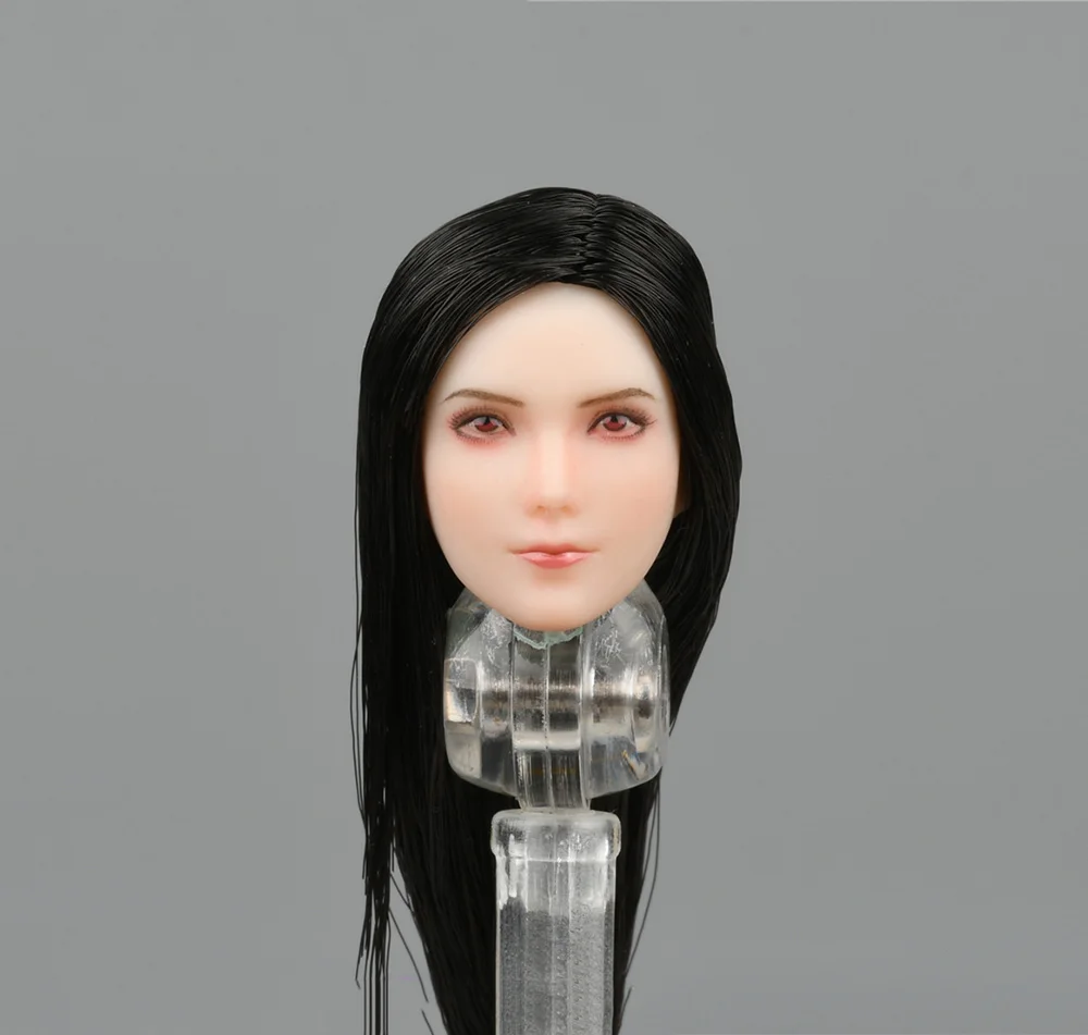 1/12 SUPER DUCK SDMINI002 Fighting Goddess Sexy Head Sculpture Carving with Long Hair Fit 6