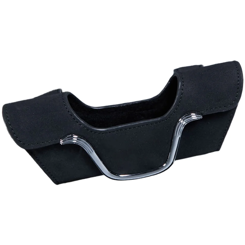 

Suede Sun Visor Sunglass Storage Clip with Plush Interior Protection and One-Handed Magnetic Closure for All Vehicle Types