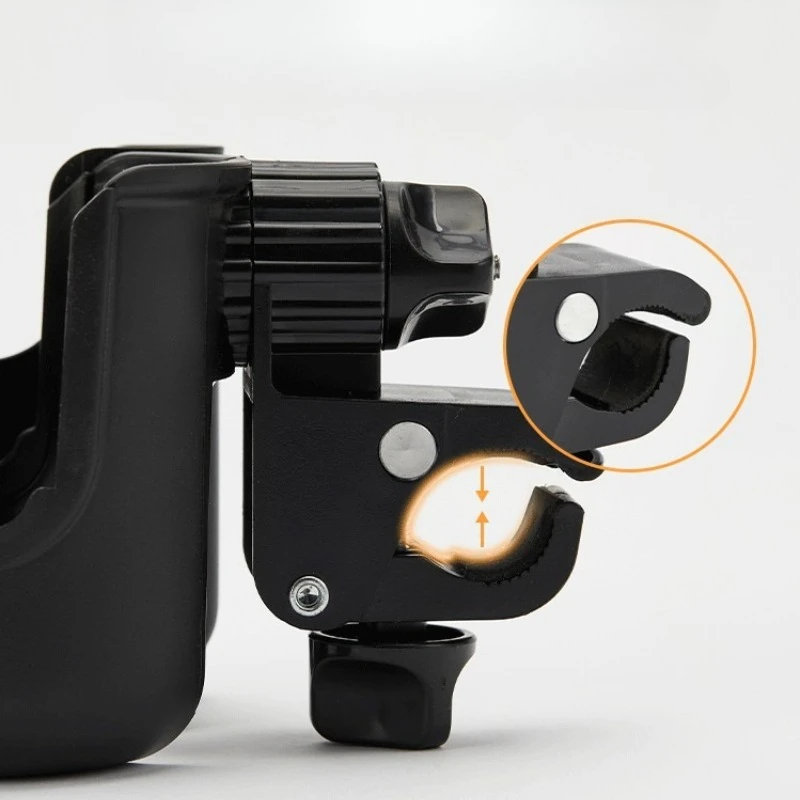 2-in-1 Baby Stroller Phone Bottle Holder Quick Release Water Bottle Cage Detachable or Integrated Cup Holder for Cycling Pram