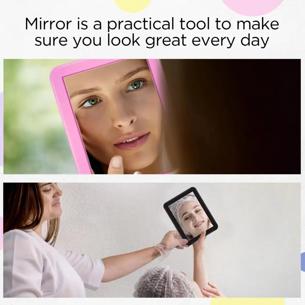 Cosmetic Mirror Portable Makeup Mirror Durable Magnetic Locker Mirror View Makeup Mirror for School Bathroom Refrigerator